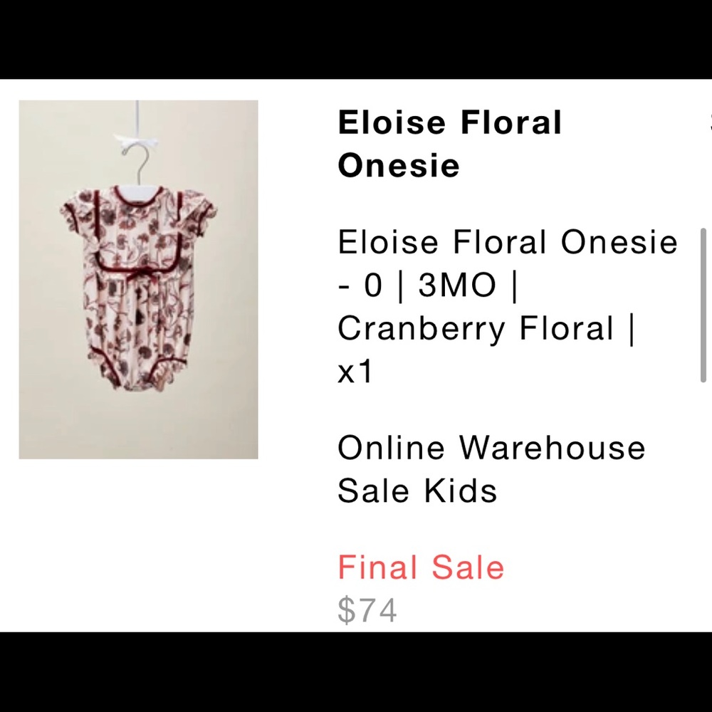 NWT For love and lemons Lil Lemons formal onesie